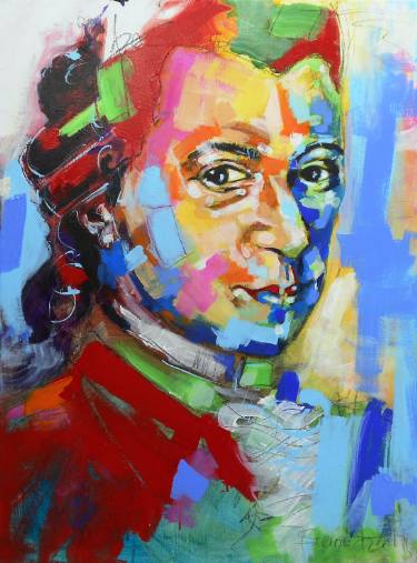 375x507 Mozart Painting By Michaela Steinacher Saatchi Art