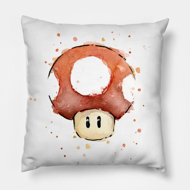 630x630 Red Mario Mushroom Watercolor