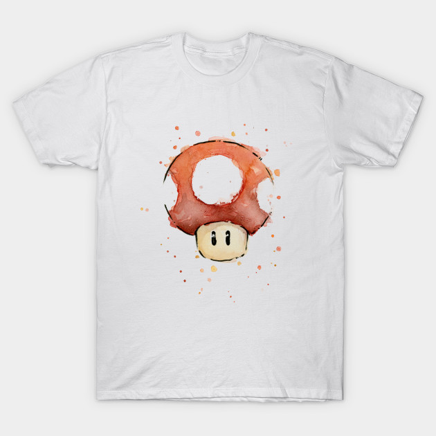 630x630 Red Mario Mushroom Watercolor