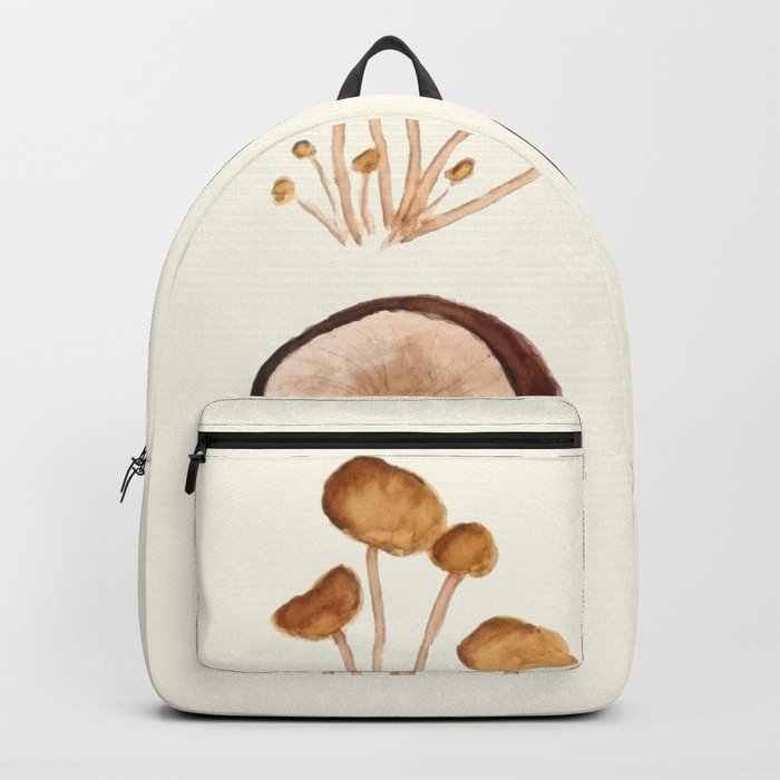 700x700 Mushroom Watercolor Painting Backpack By Colorandcolor Society6