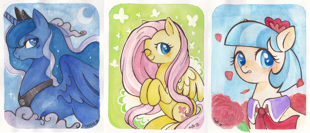 1024x442 My Little Pony Watercolour By Trefleix