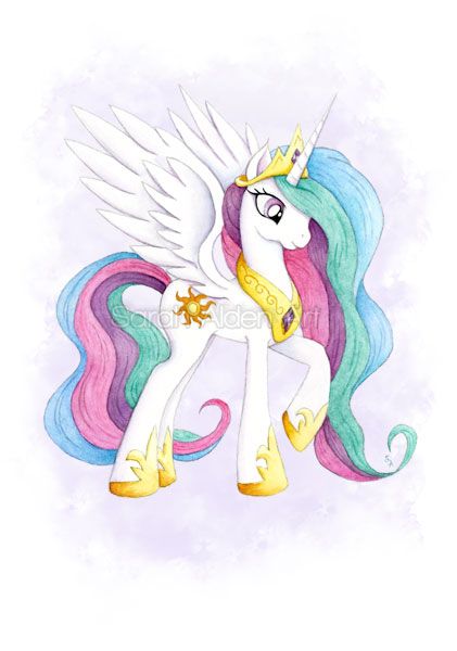 421x600 Princess Celestia My Little Pony Art Mlp Watercolor Painting