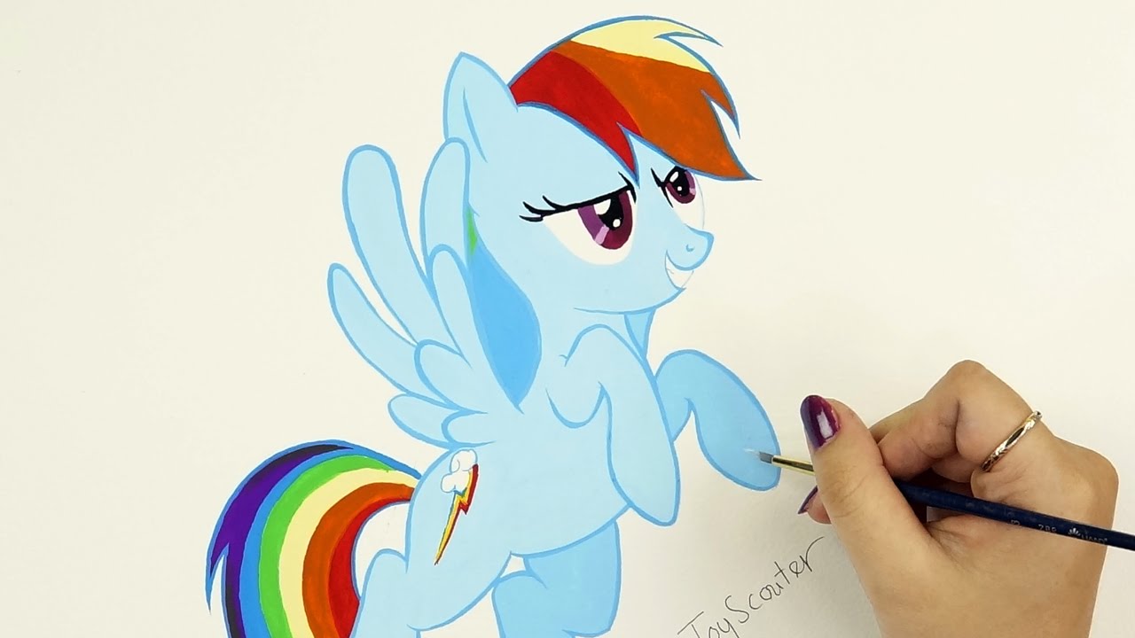 1280x720 Rainbow Dash Speed Drawing