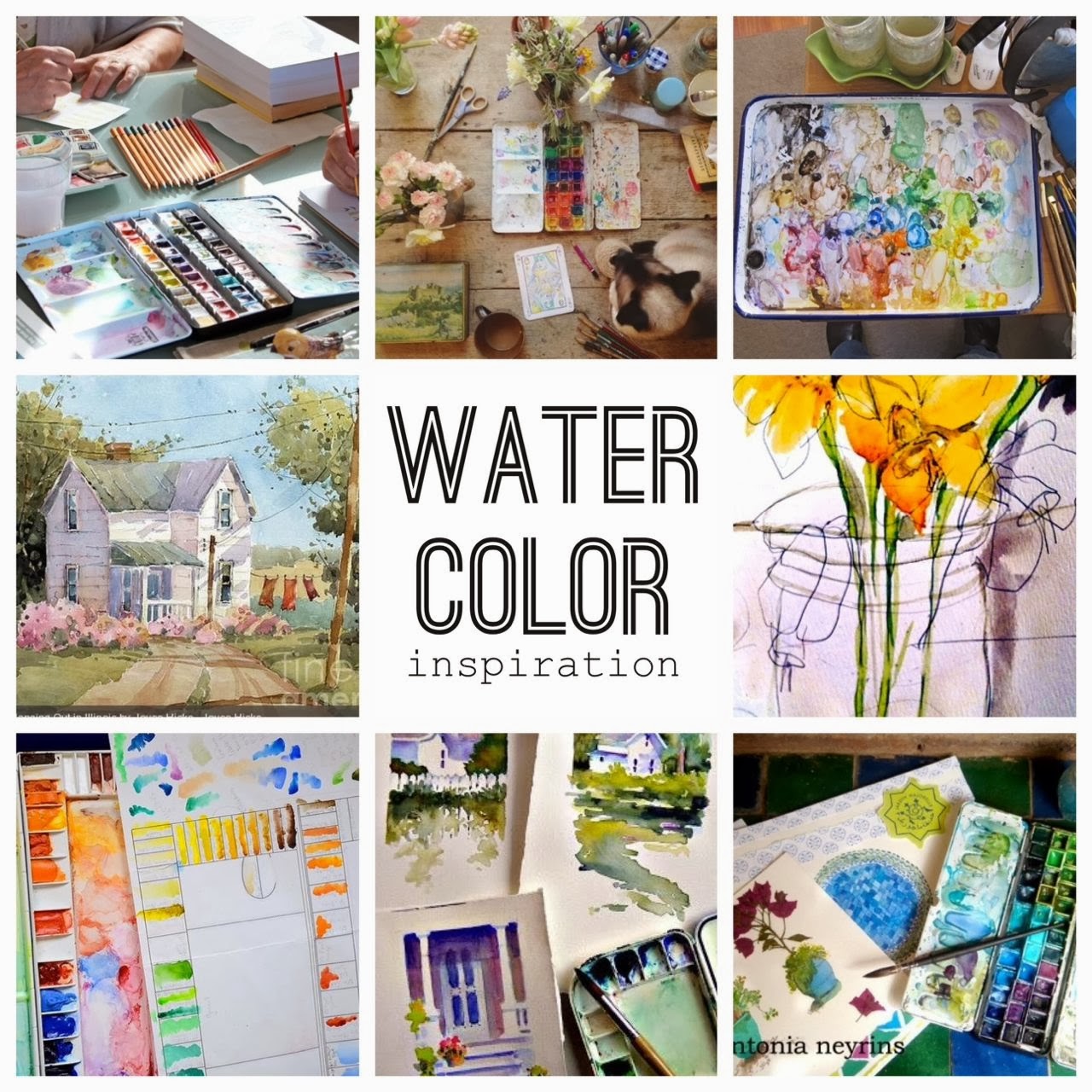 1280x1280 Mish Mash Workspace Wednesday...creating Your Own Watercolor Palette