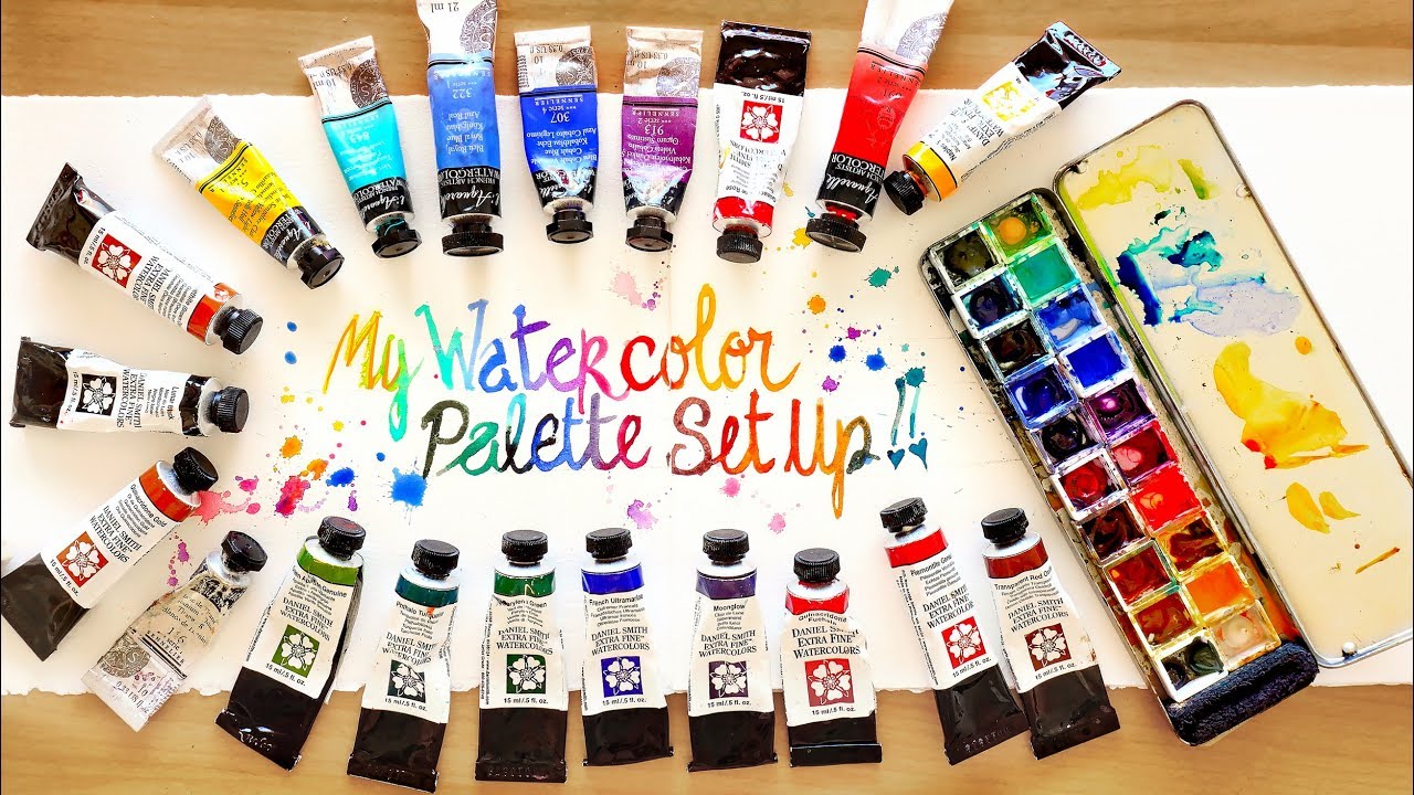 1280x720 My Watercolor Palette Set Up And Color Choices!
