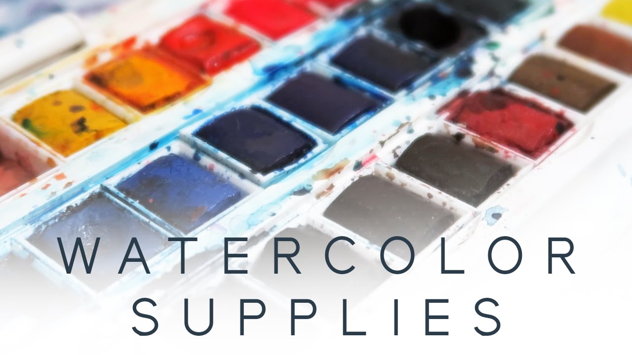 1280x720 My Watercolor Art Supplies