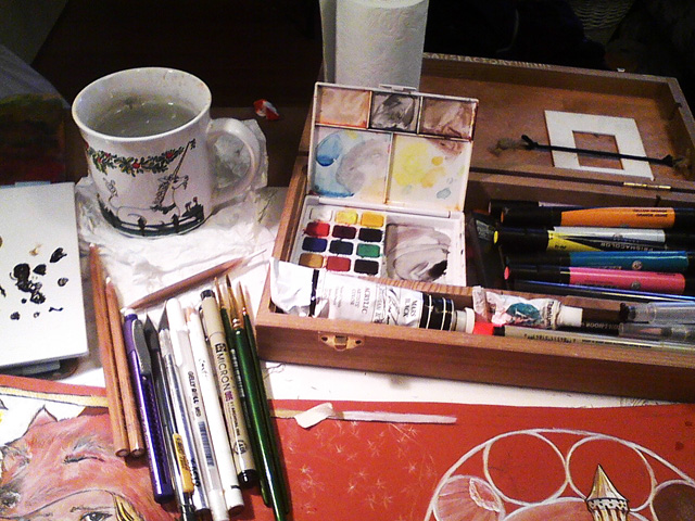 640x480 My Watercolor Setup By Thevomist