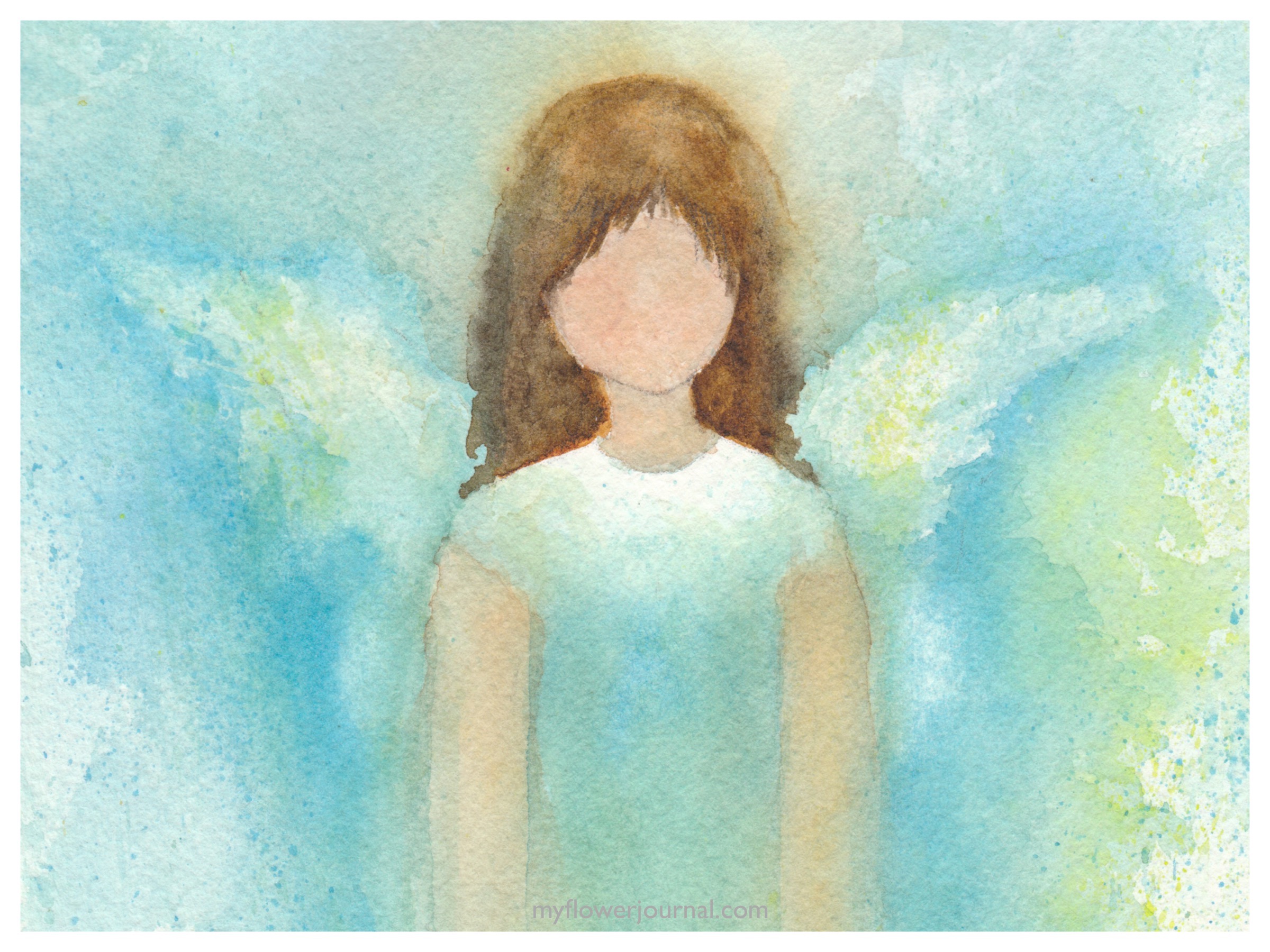 2400x1800 Angel In Watercolor