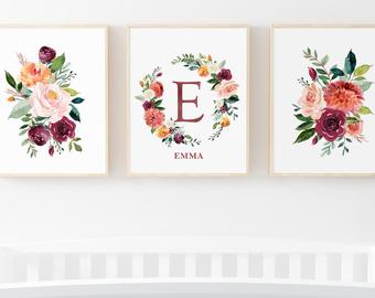 340x270 Watercolor Name Art Etsy