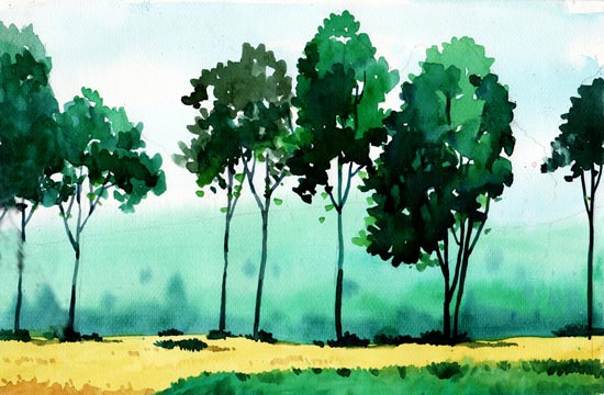 550x360 40 Artistic And Beautiful Watercolor Paintings