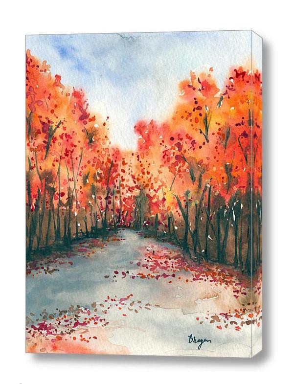 603x785 Watercolor Landscape Painting