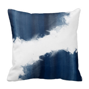 307x307 Navy Blue Watercolor Pillows