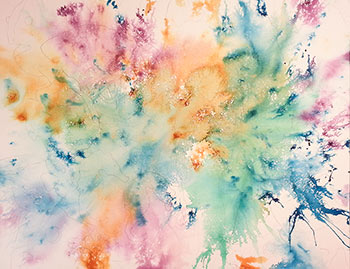 350x269 Watercolor Demonstration Of Negative Painting Of Fish By Lisa Hill