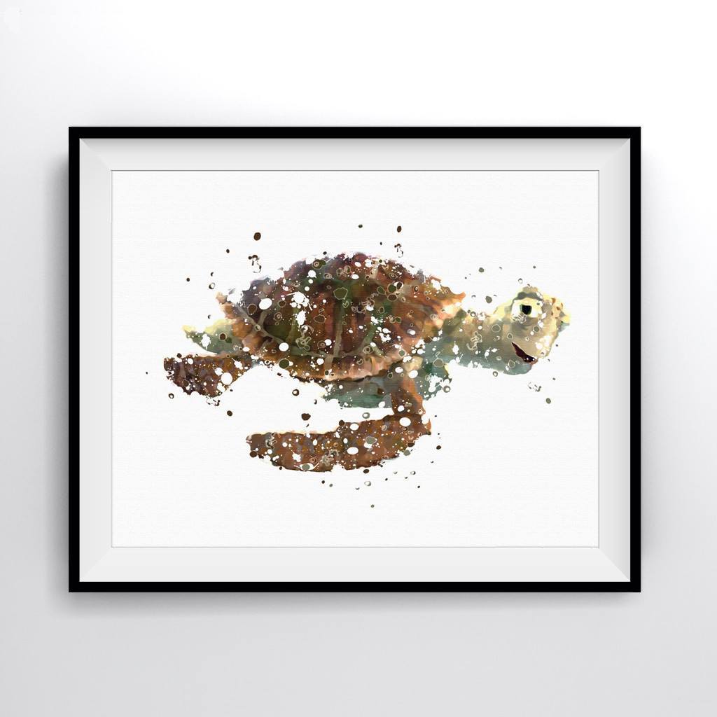 1024x1024 Crush Sea Turtle Finding Nemo Art Print Poster