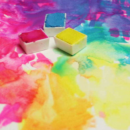 498x498 Neon Watercolour Set
