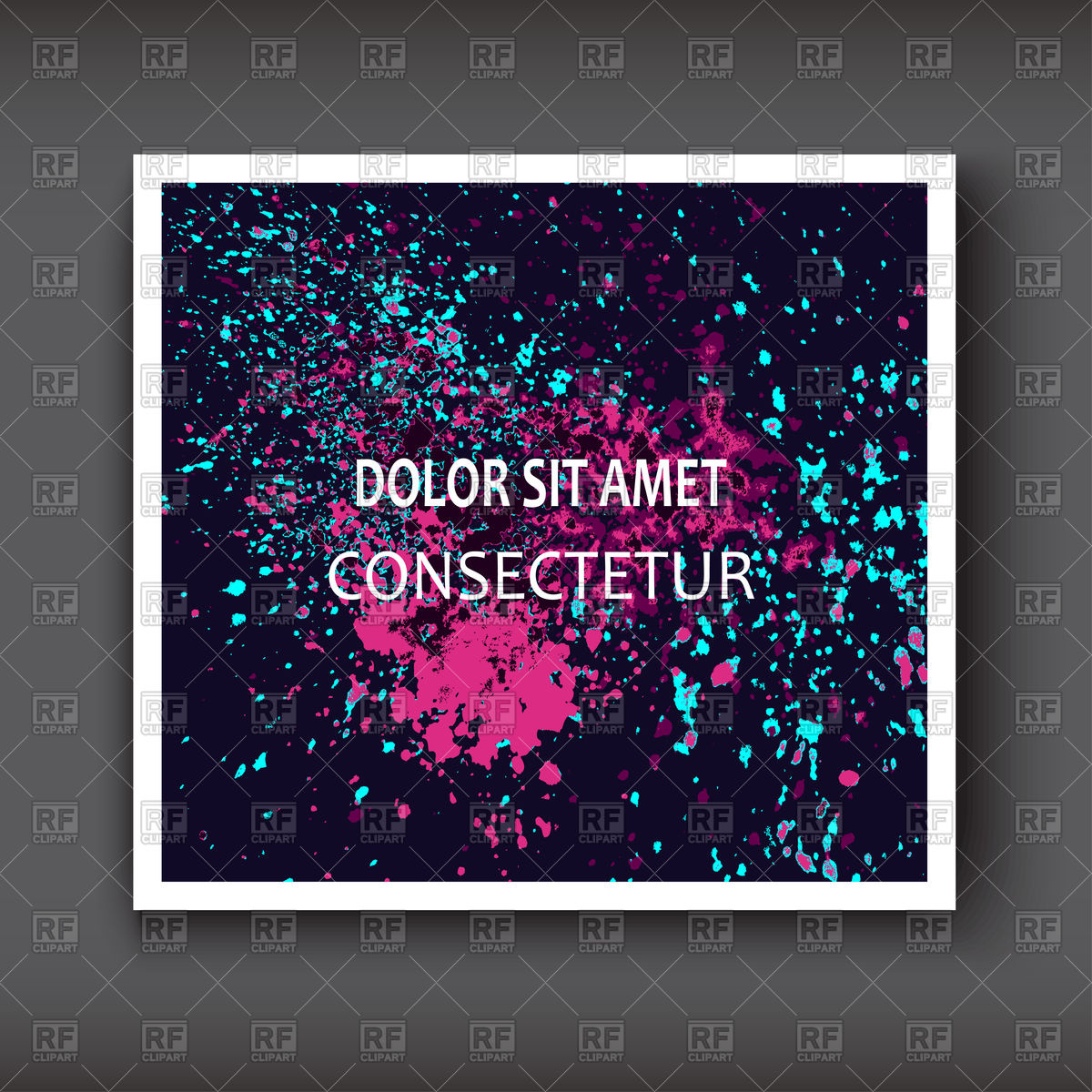 1200x1200 Neon Watercolor Splatter On Dark Backgrounds Vector Image Vector