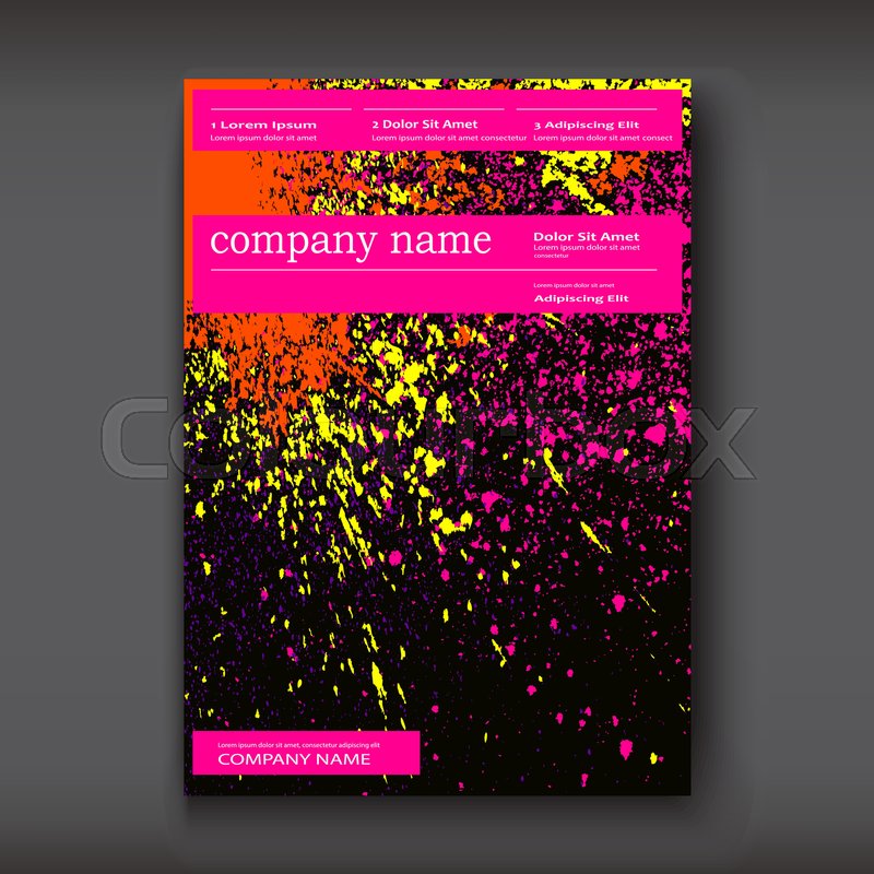 800x800 Neon Watercolor Explosion Shape Artistic Covers Design. Decorative