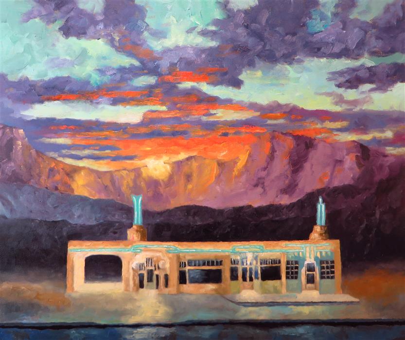 833x700 Road Side Neon By Mitchell Freifeld