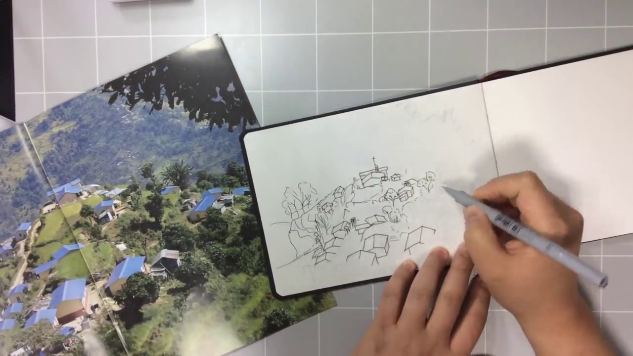 1280x720 Nepal View Watercolor