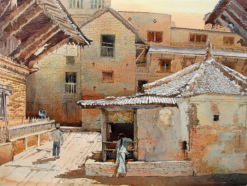 798x599 Singapore Waterolour Amp Oil Painting Bali Nepal Ong Kim Seng, Koeh