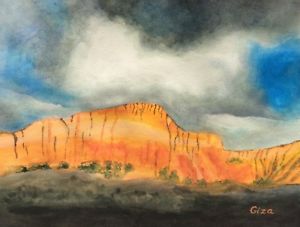300x227 Original Watercolor Painting X 16 Landscape, Unframed, New