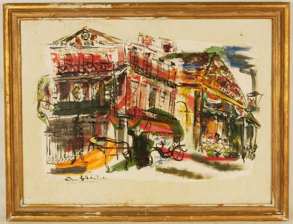 1000x765 New Orleans Watercolor Painting