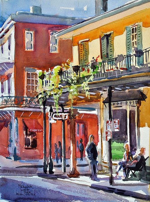 519x700 Print Of The French Quarter In New Orleans Original Watercolor By