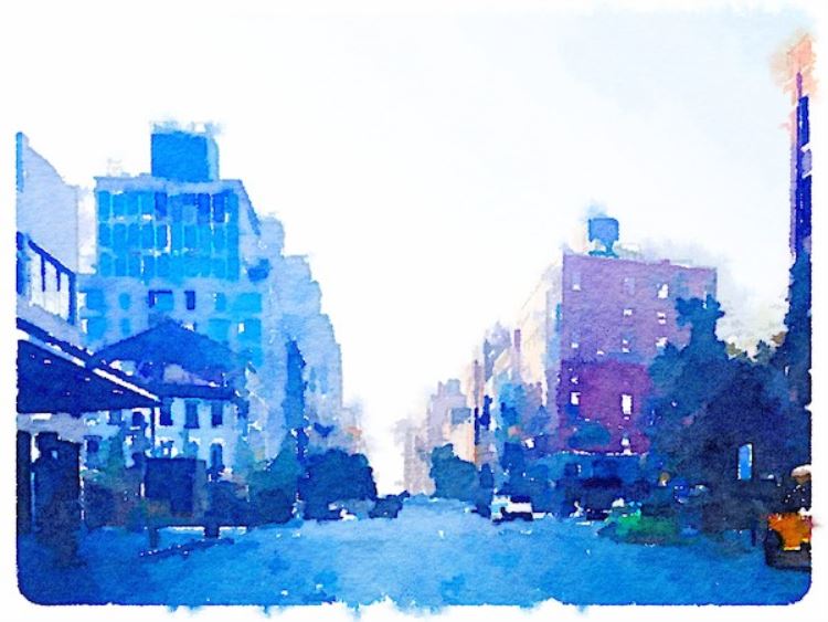 750x563 New York City In Watercolor