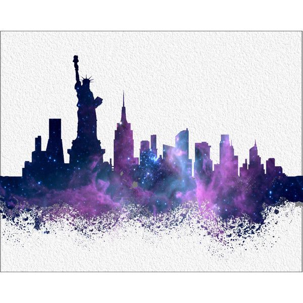 600x600 New York Watercolor Art Print 8 X 10 New York City Skyline