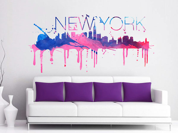 600x450 New York Skyline Watercolor On Behance