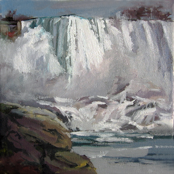 576x576 Niagara Falls Waterways Plein Air Paintings