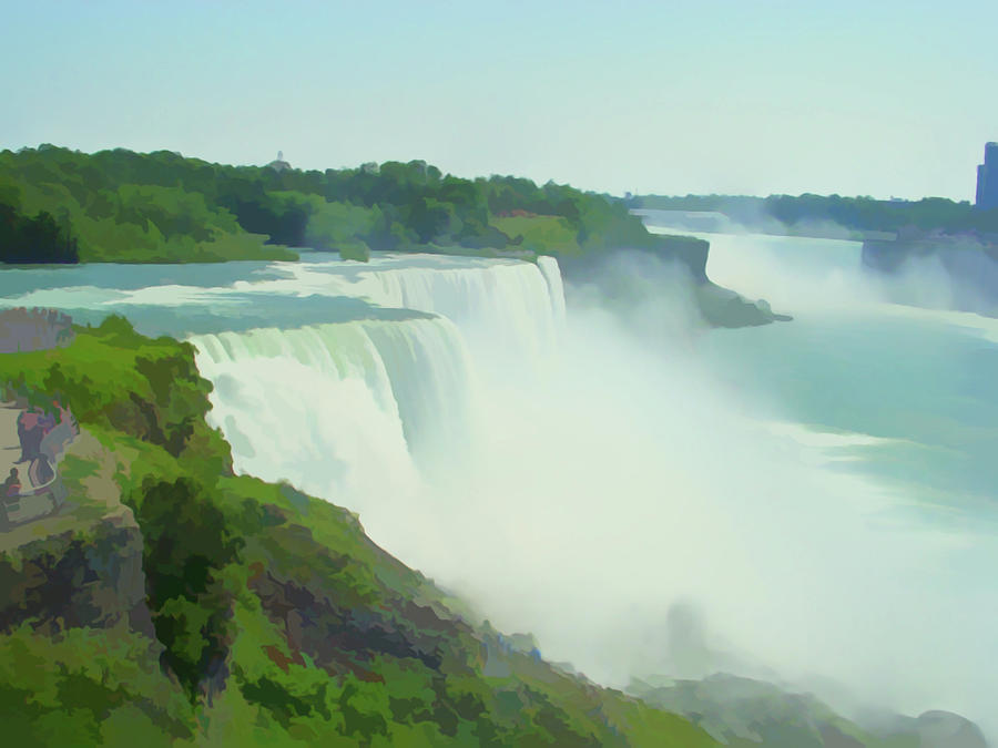 900x675 Watercolor Niagara Falls Photograph By Aimee L Maher Alm Gallery