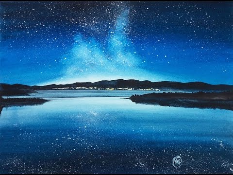 480x360 Watercolor Night Sky Iii Painting Demonstration