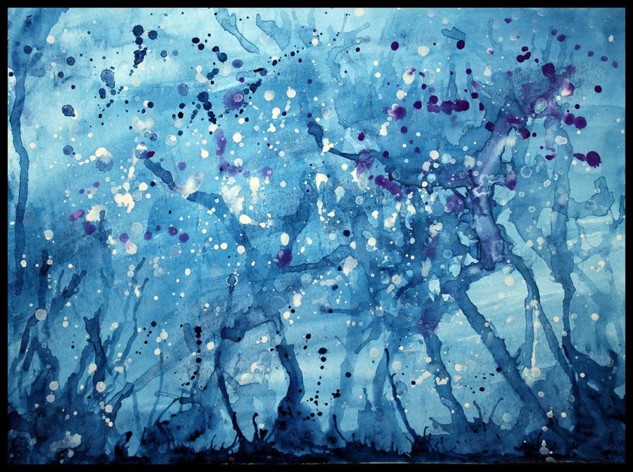 900x671 Night Sky Watercolor By Eureeka14