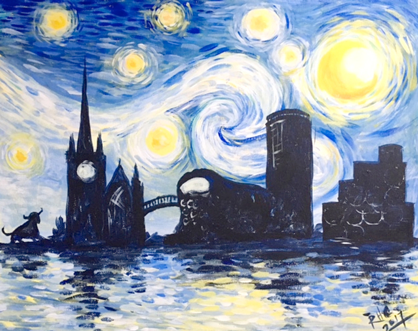 845x669 Paint Starry Night Over Birmingham! Wednesday 28 February