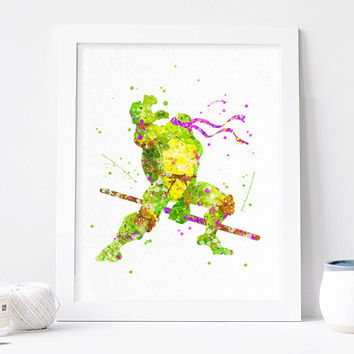 354x354 Teenage Mutant Ninja Turtles Donatello From Aquartis Watercolor