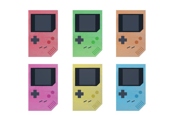 700x490 Watercolor Nintendo Game Boy Vectors