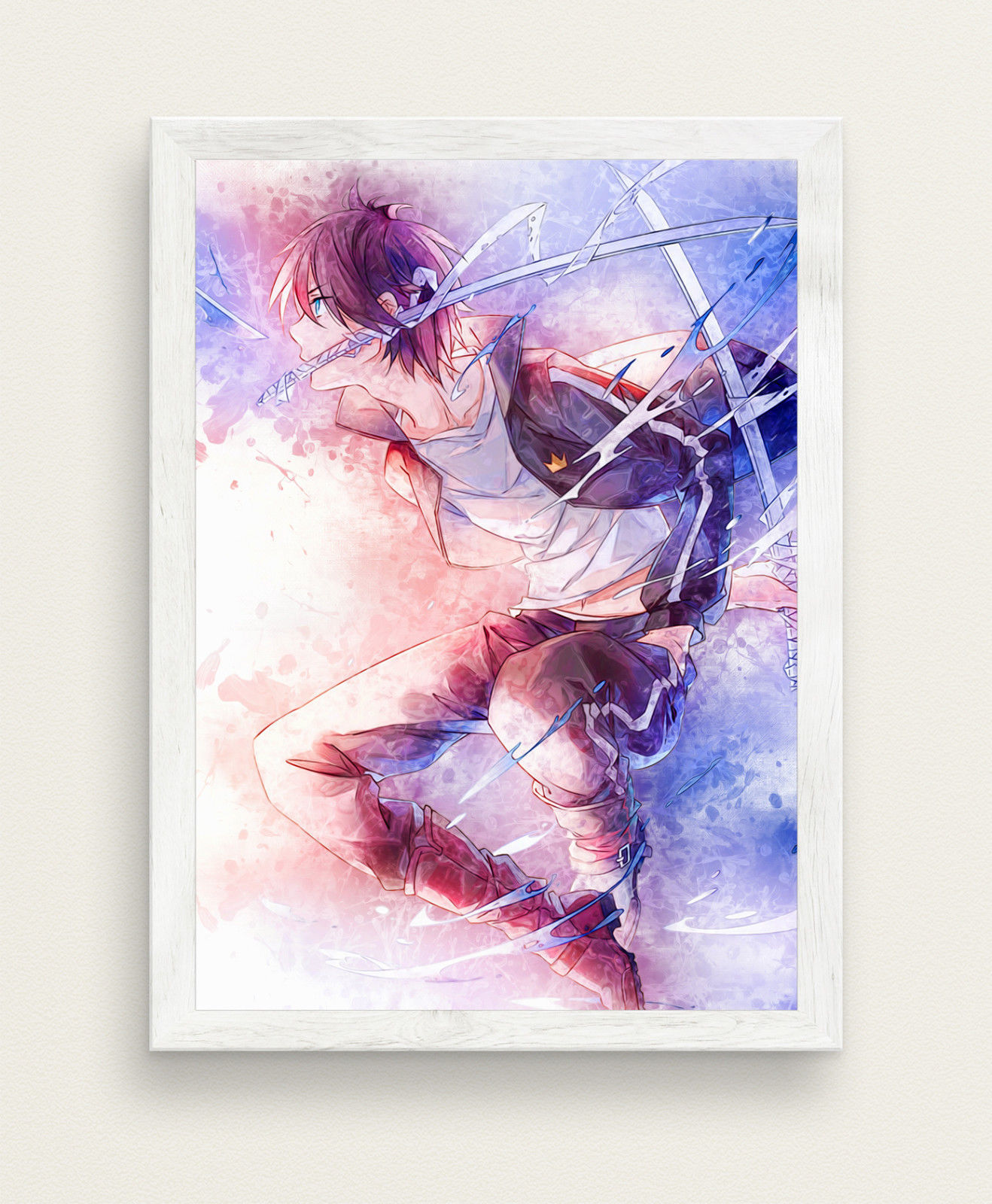 1318x1600 Noragami Watercolor Poster Anime Poster Big Size 33x47 Gift Otaku