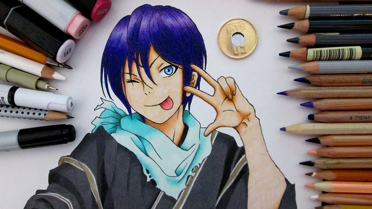 1280x720 Speed Drawing Yato Noragami