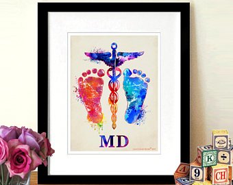 340x270 Registered Nurse Gift Watercolor Registered Nurse Etsy