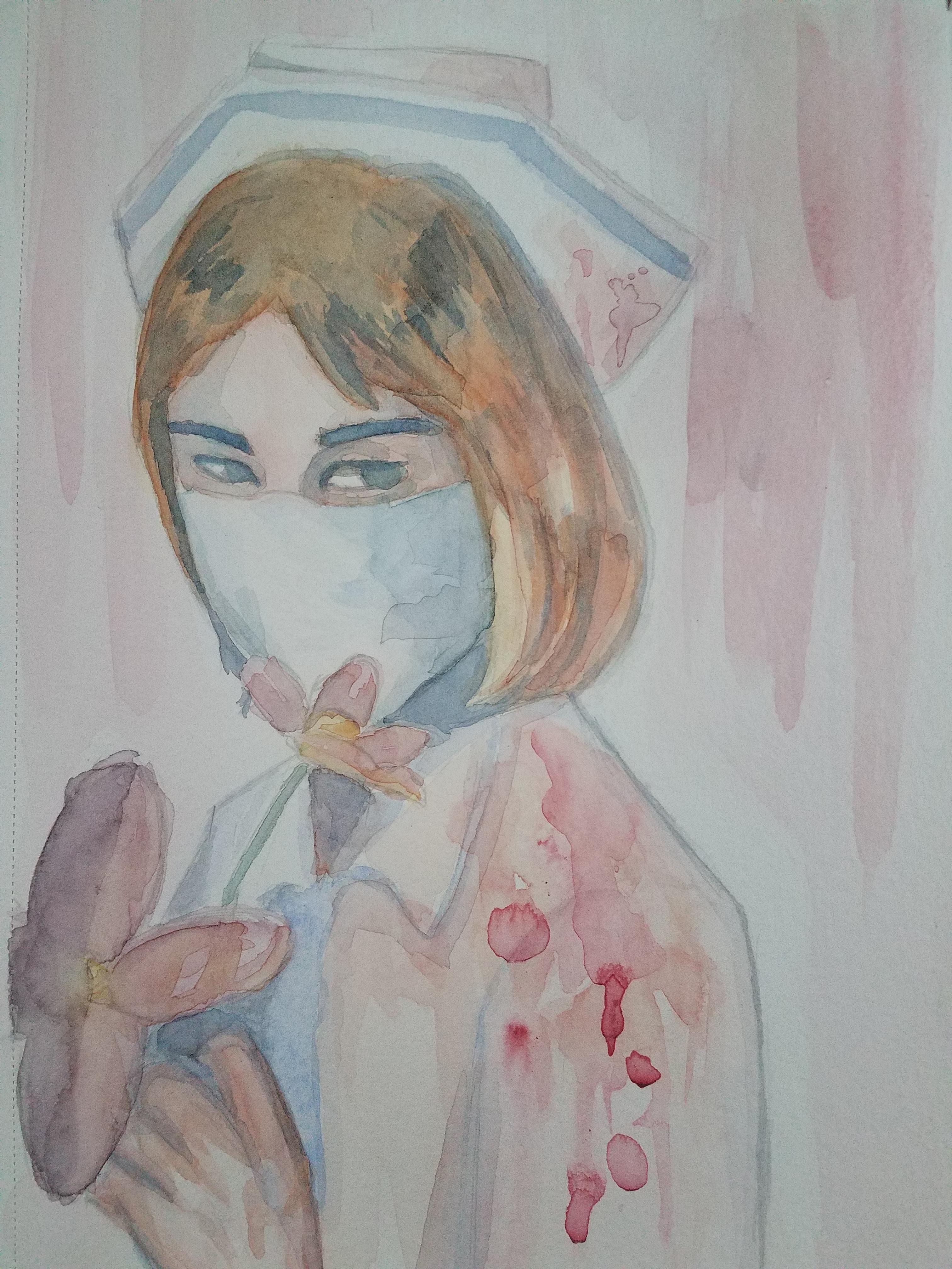 3024x4032 Sonic Nurse, Watercolor Sonicyouth
