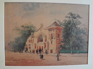 300x225 Early 1900s Architectural Watercolor Painting Rendering Brooklyn
