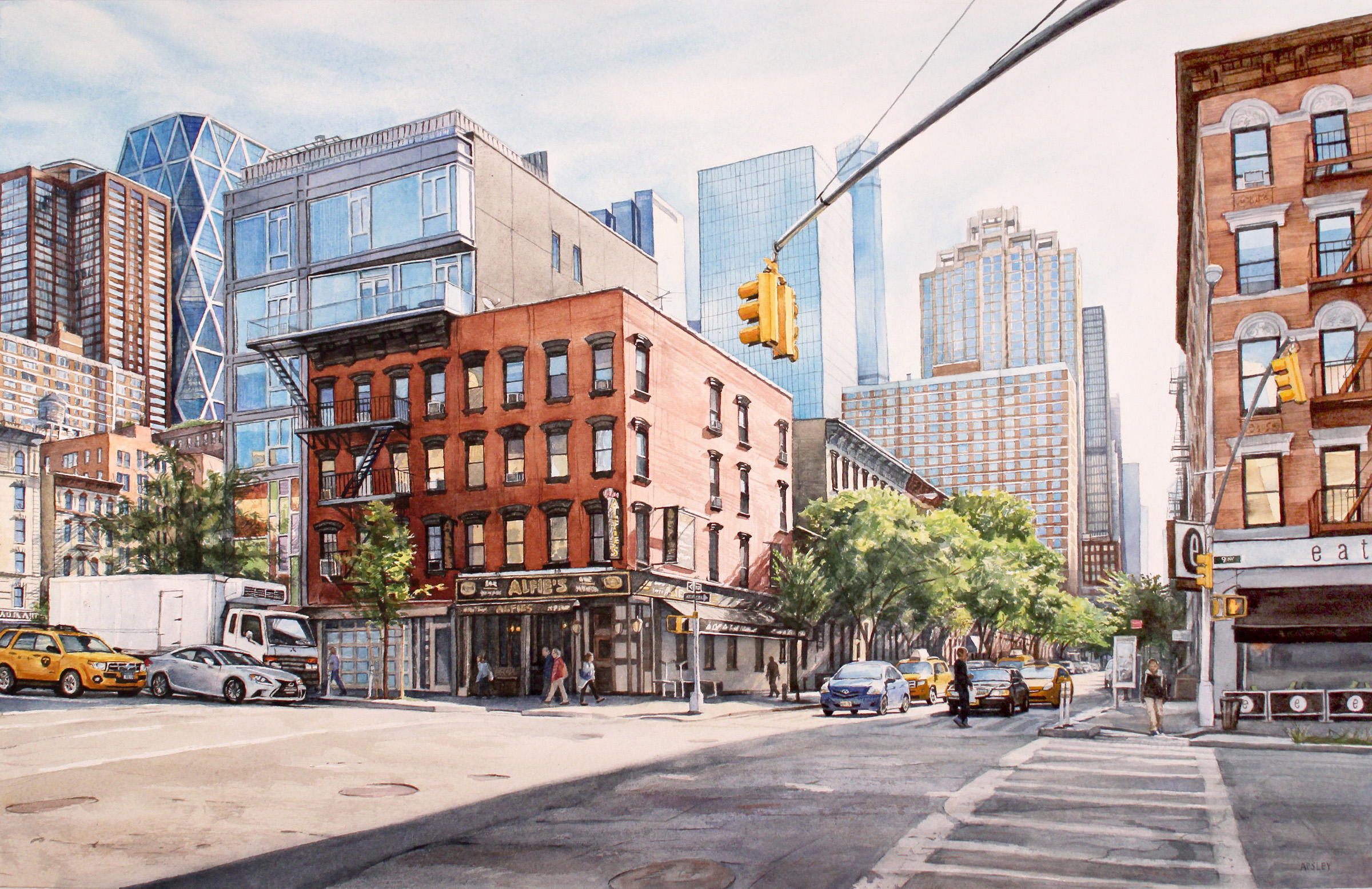 2400x1555 New York City In Watercolor On Behance
