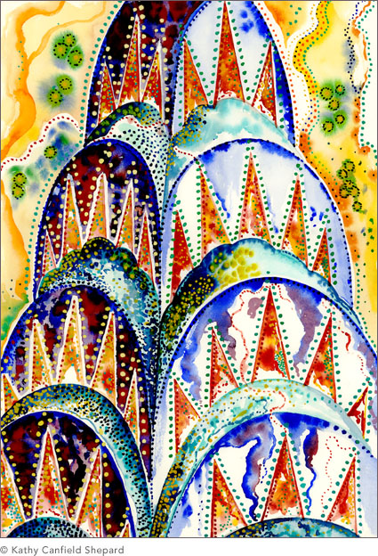 425x624 Watercolor New York City Paintings