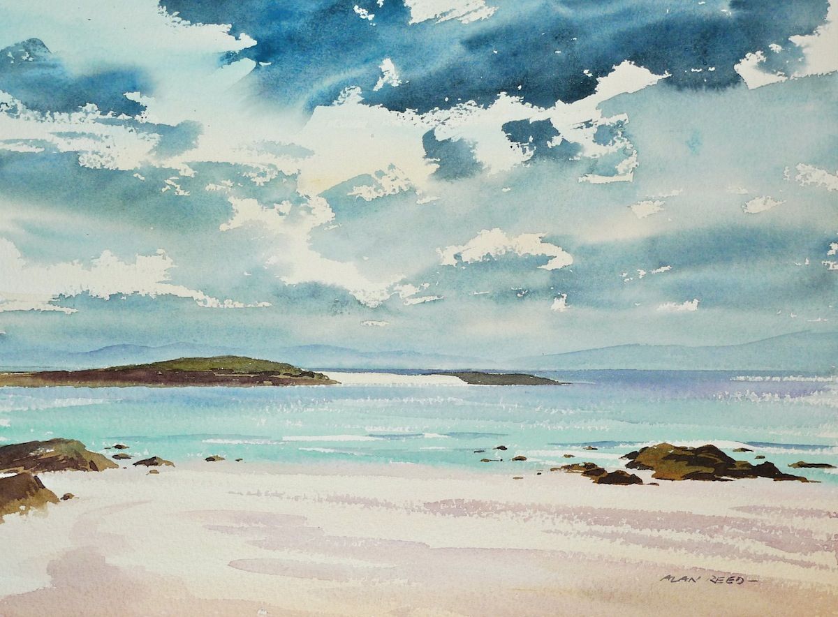 1200x884 Photography Or Watercolor Sea Scape For Gallery. (Iona Watercolour