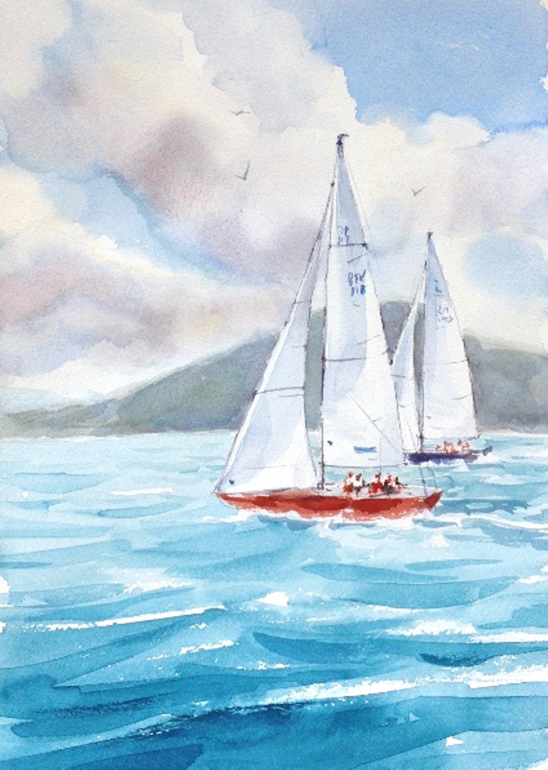 1100x1545 How To Paint The Ocean In Watercolor The Art 123