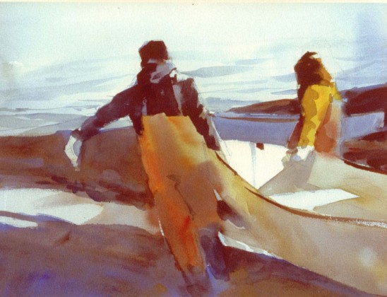 548x420 How To Use Watercolor Like Oil Paint