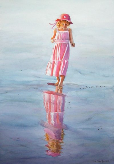400x577 Romantic Figurative Paintings In Watercolor And Oil