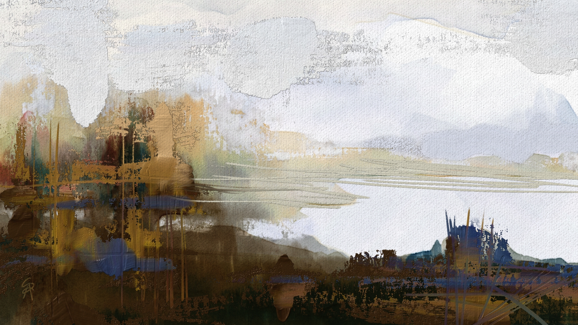 1920x1080 Water And Oil 8 Skip Allen Paints