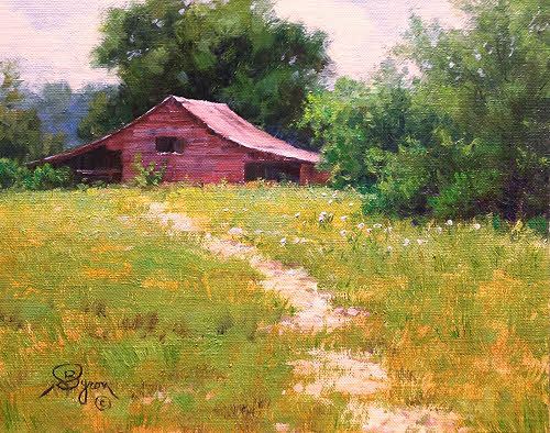 500x394 Landscape Oil Paintings With Old Barns Hagerman Art Blog By